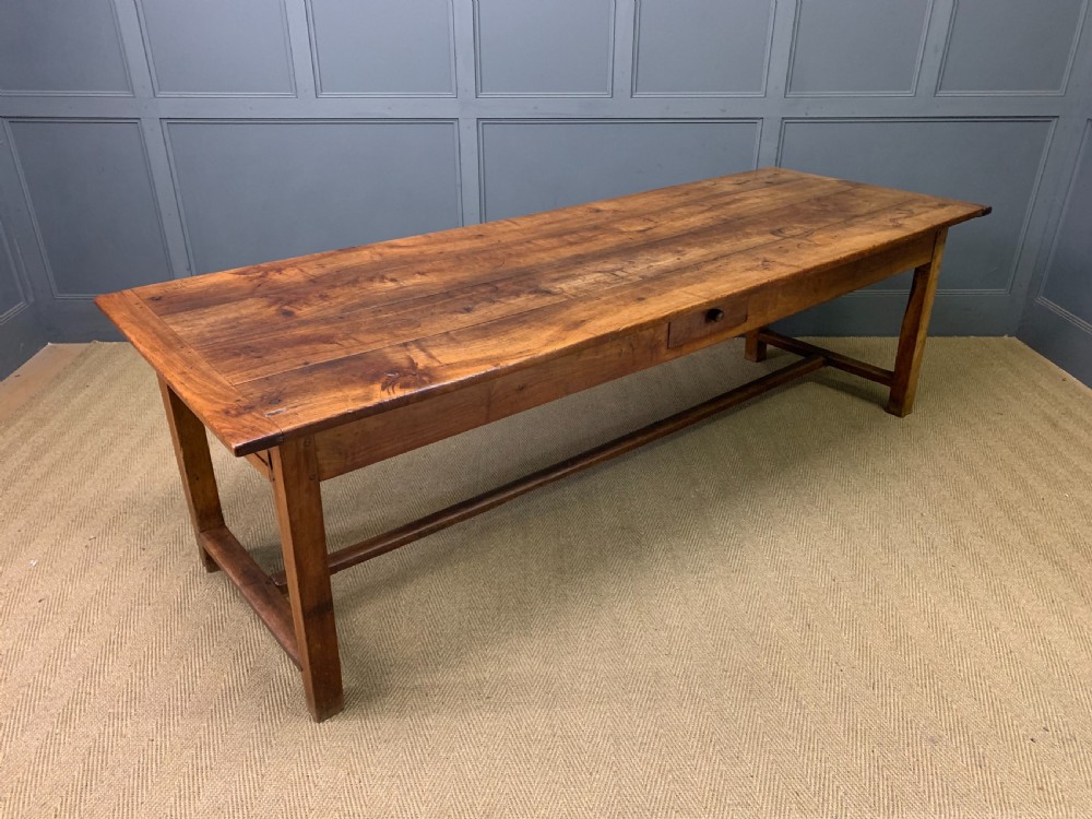 Large 19th Century Cherrywood Farmhouse Table