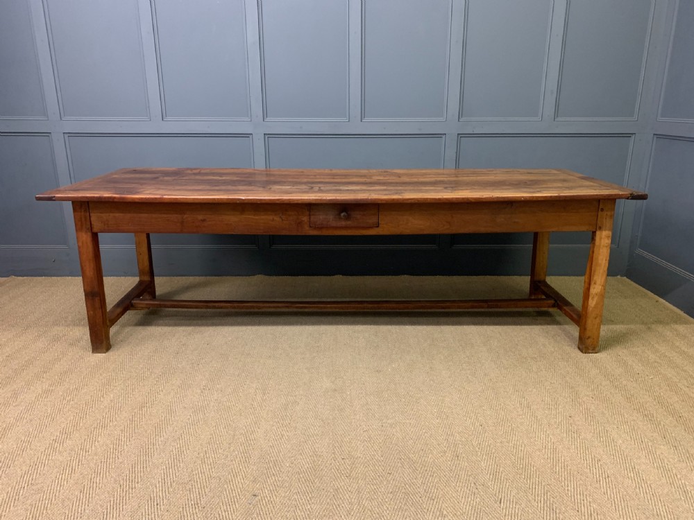 Large 19th Century Cherrywood Farmhouse Table View III