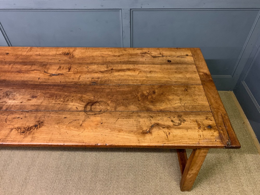 Large 19th Century Cherrywood Farmhouse Table View VI