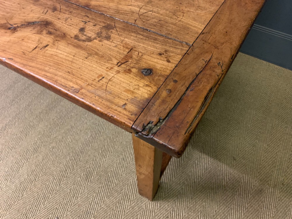 Large 19th Century Cherrywood Farmhouse Table View VII