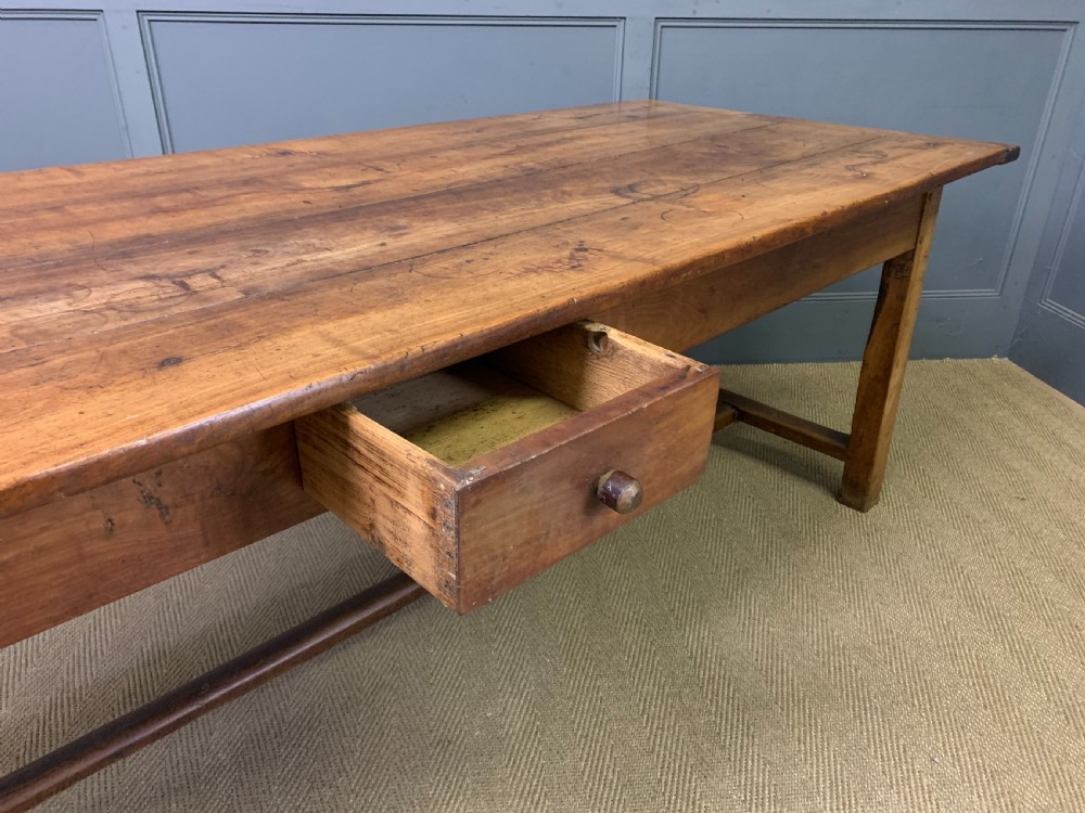 Large 19th Century Cherrywood Farmhouse Table View XVI