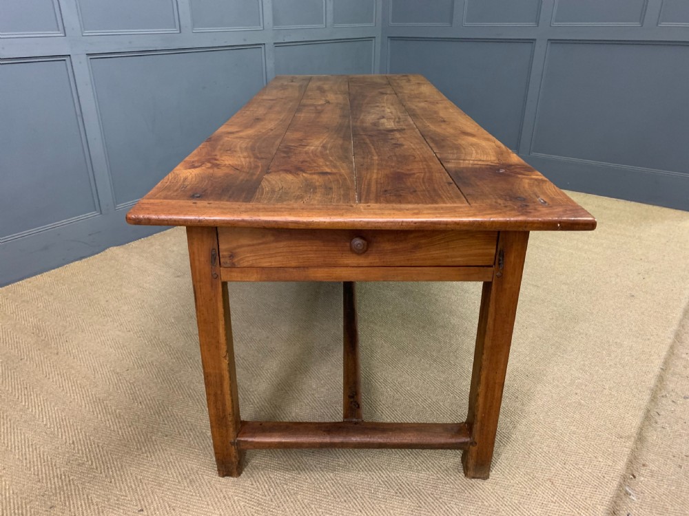 Large 19th Century Cherrywood Farmhouse Table View XVII