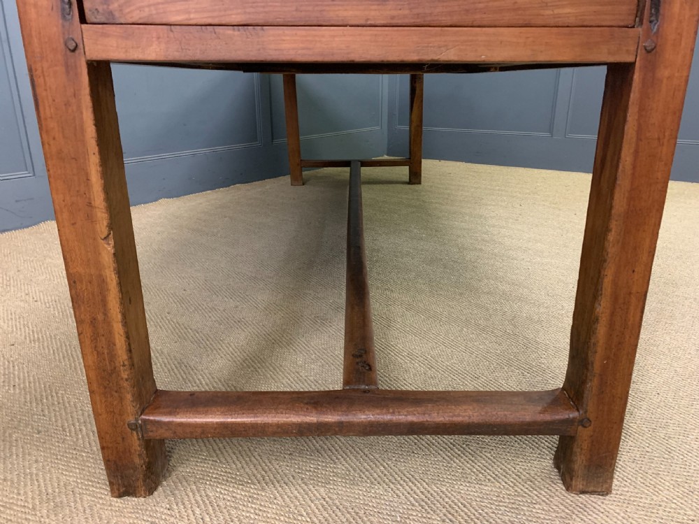 Large 19th Century Cherrywood Farmhouse Table View XX