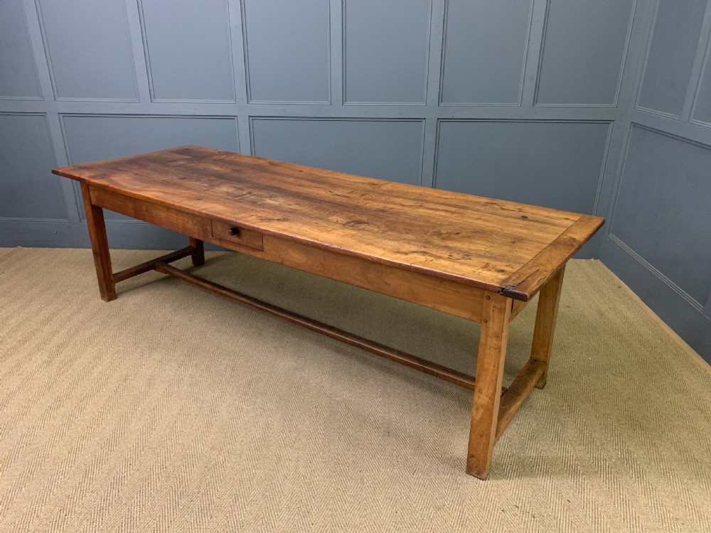 Large 19th Century Cherrywood Farmhouse Table View XXI