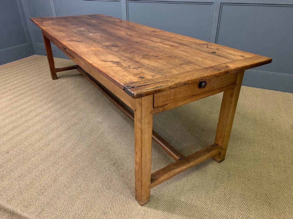 Large 19th Century Cherrywood Farmhouse Table View XXII