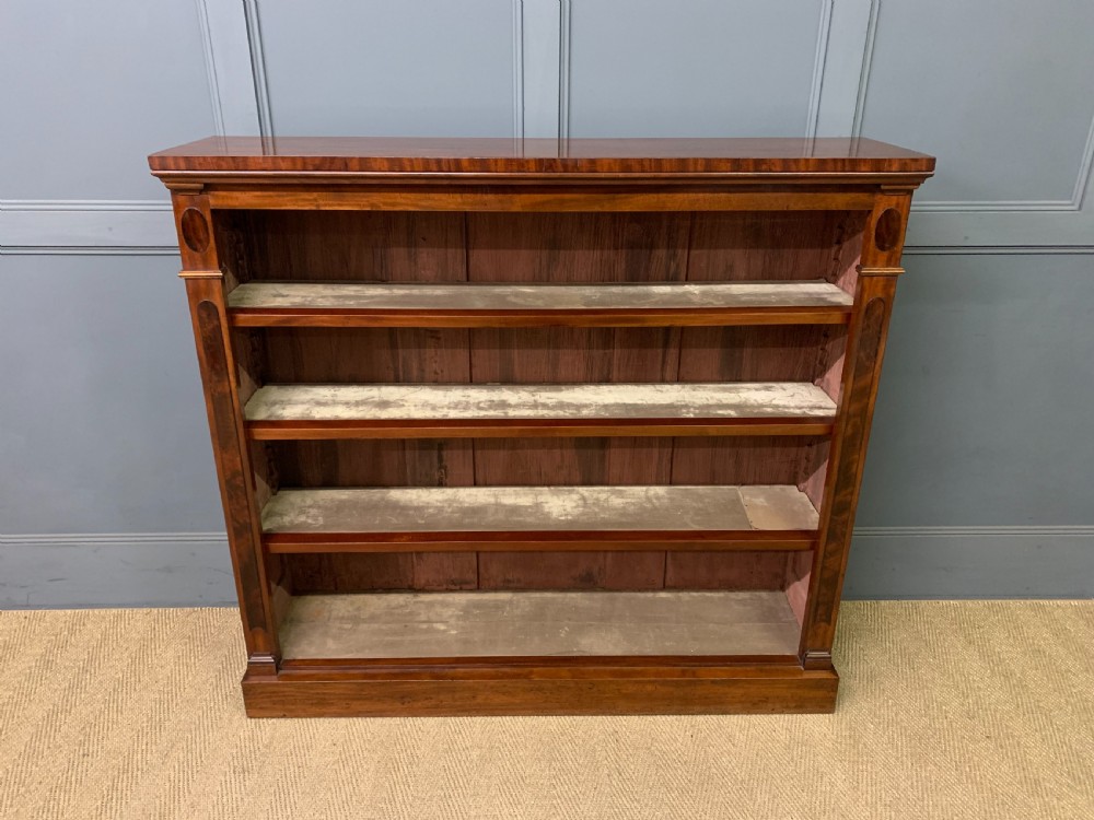 Victorian Mahogany Open Bookcase View II