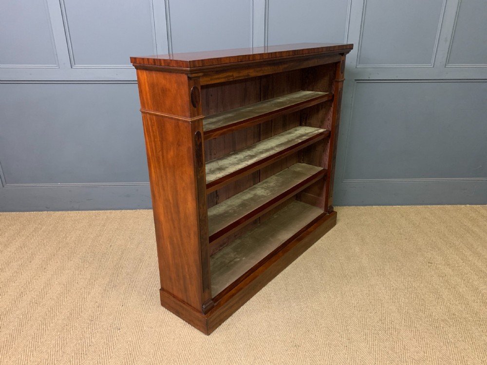 Victorian Mahogany Open Bookcase View V