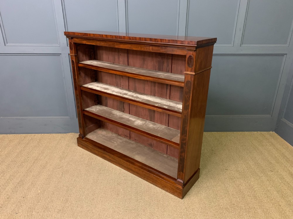 Victorian Mahogany Open Bookcase View VI