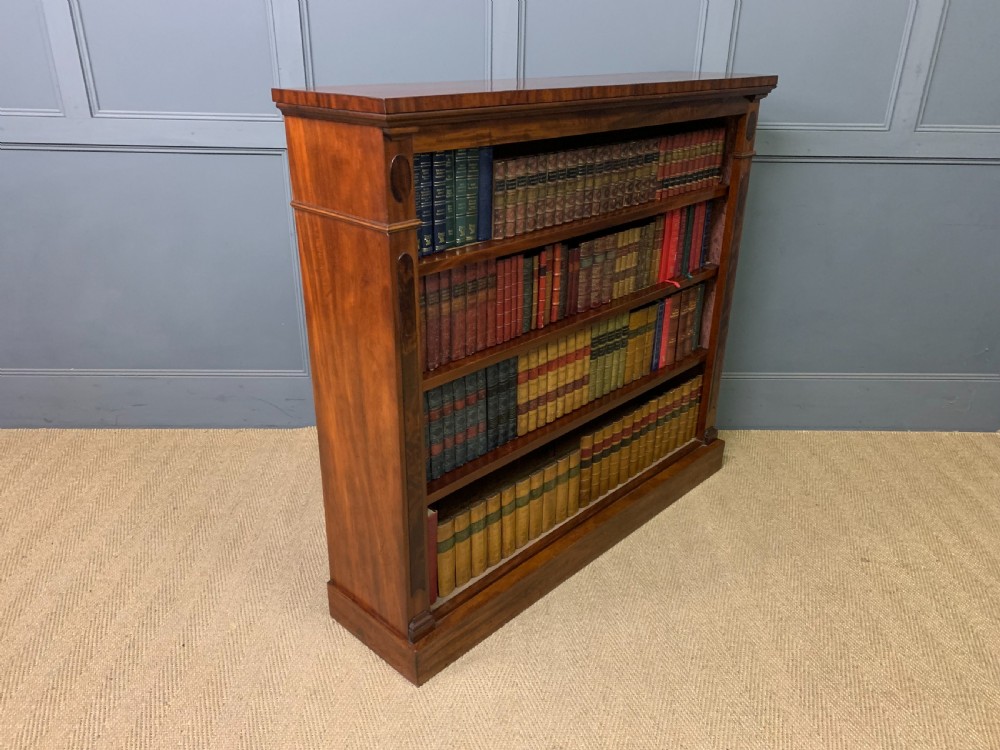 Victorian Mahogany Open Bookcase View XI