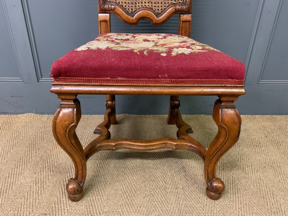 Pair of William & Mary Style Walnut Chairs by Waring and Gillow View XII