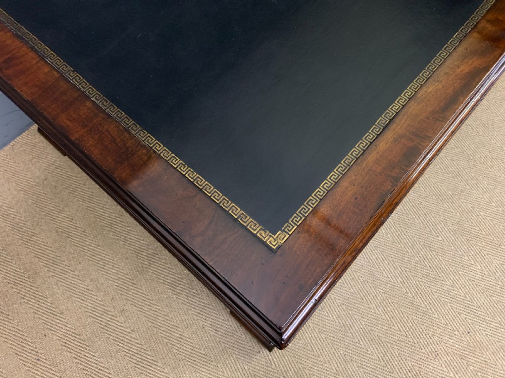 Mahogany Partners Pedestal Desk by Maple & Co. View X