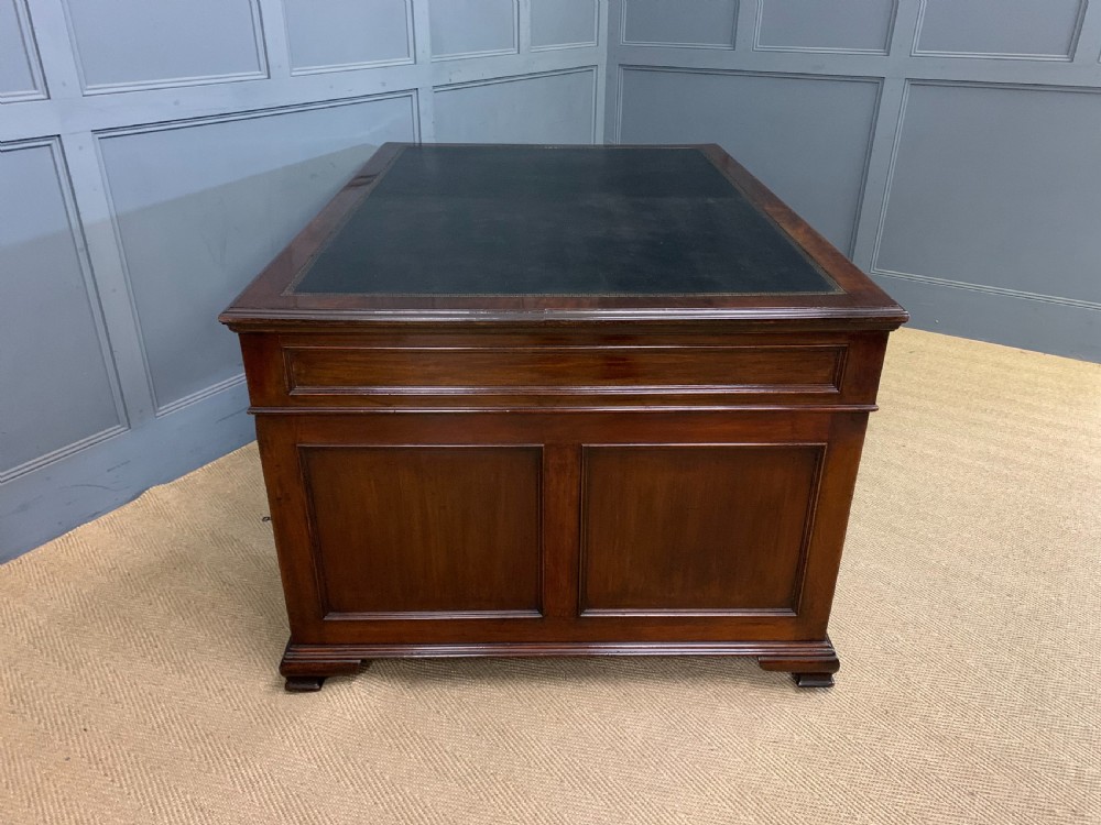 Mahogany Partners Pedestal Desk by Maple & Co. View XIV