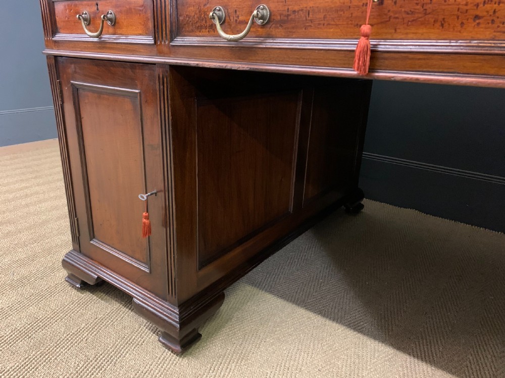 Mahogany Partners Pedestal Desk by Maple & Co. View XXIV
