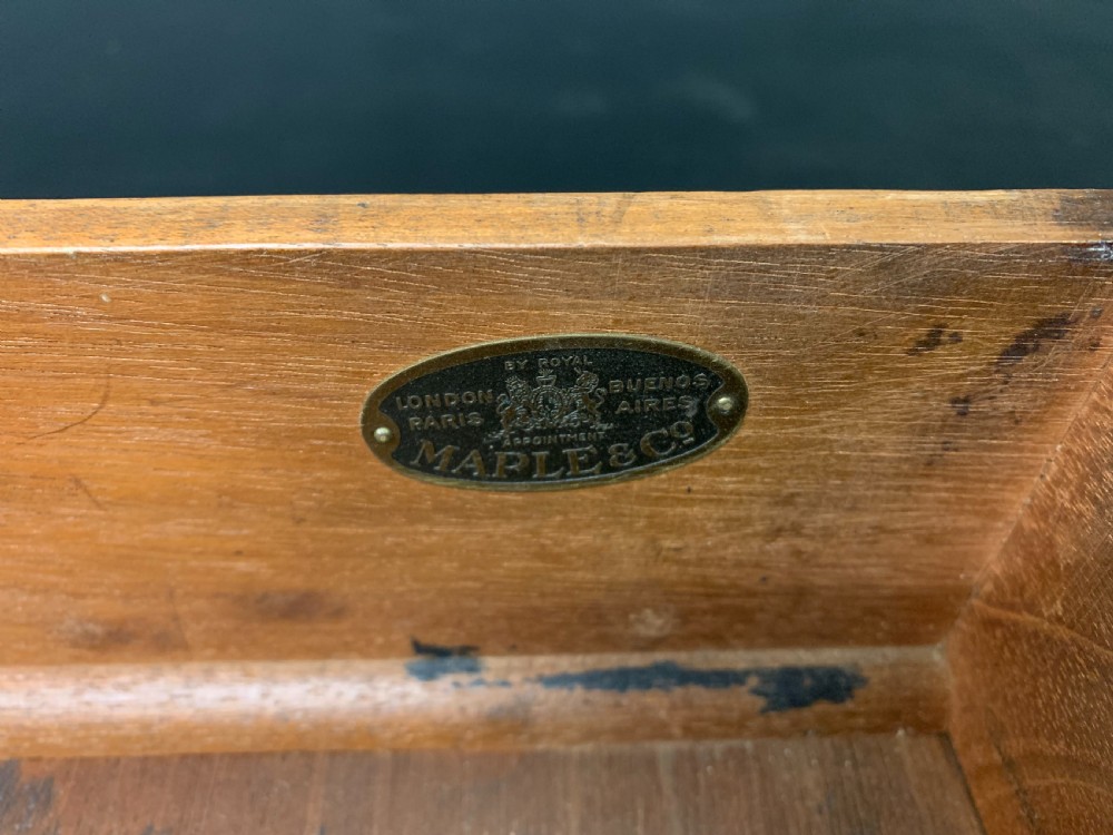 Mahogany Partners Pedestal Desk by Maple & Co. View XXVIII