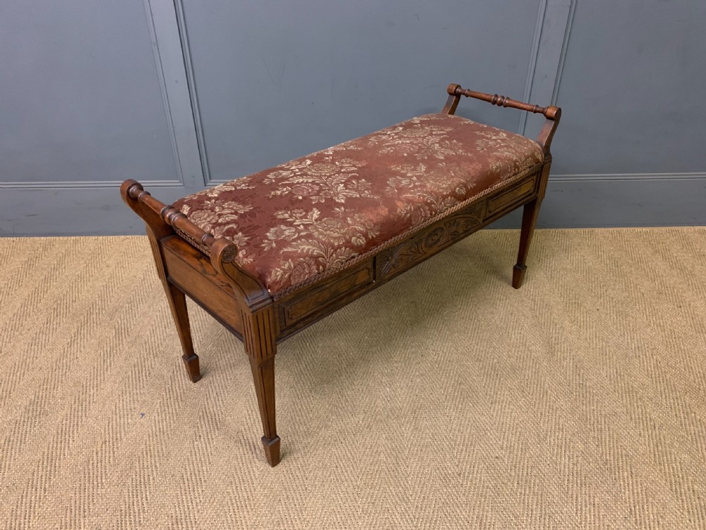 Victorian Rosewood Piano Duet Stool