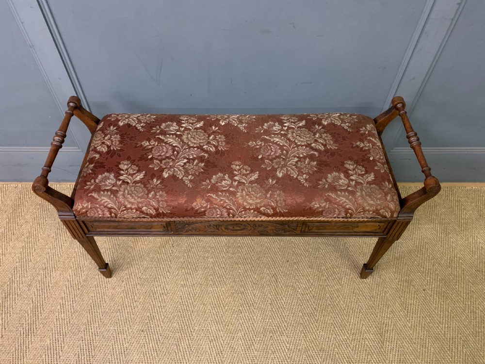 Victorian Rosewood Piano Duet Stool View III