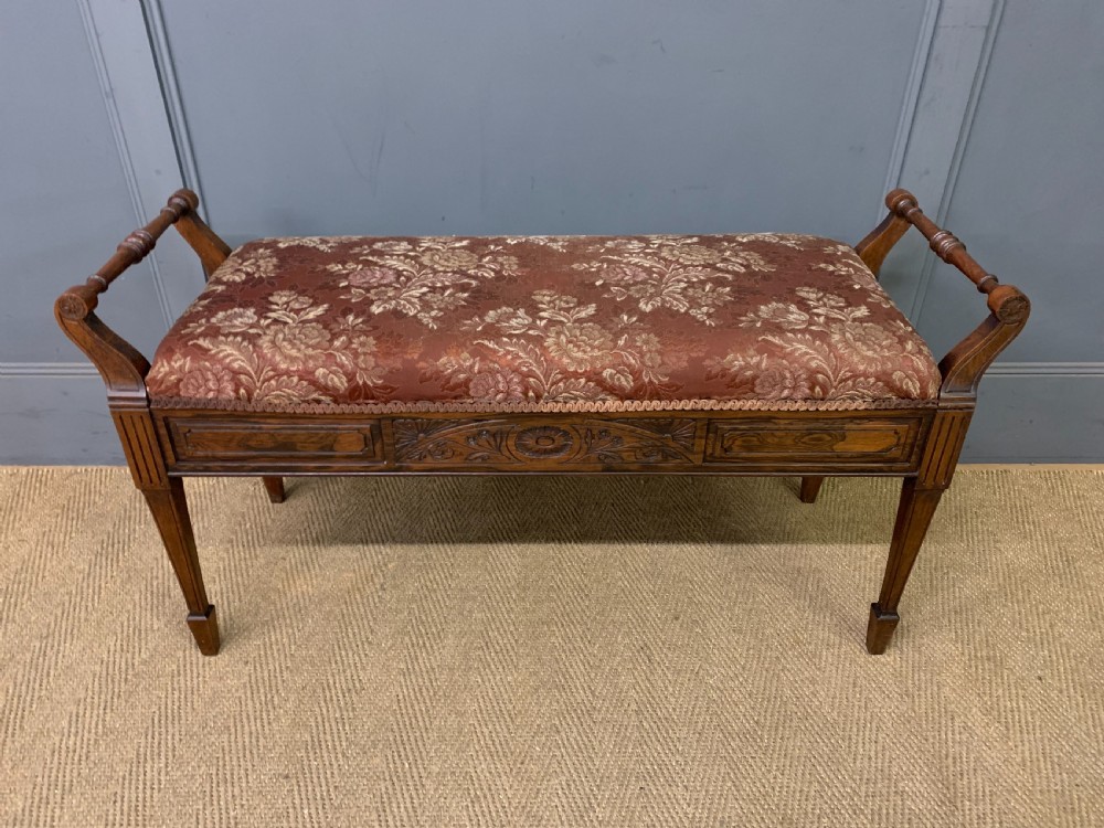Victorian Rosewood Piano Duet Stool View IV