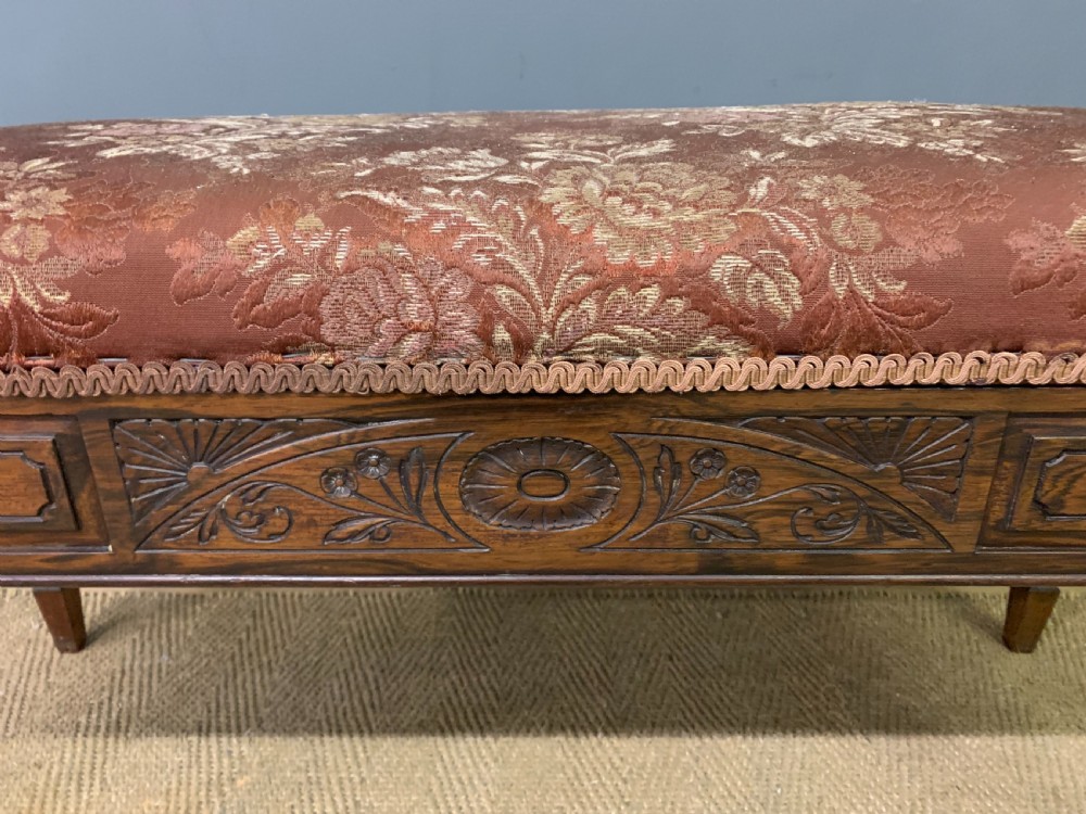 Victorian Rosewood Piano Duet Stool View V