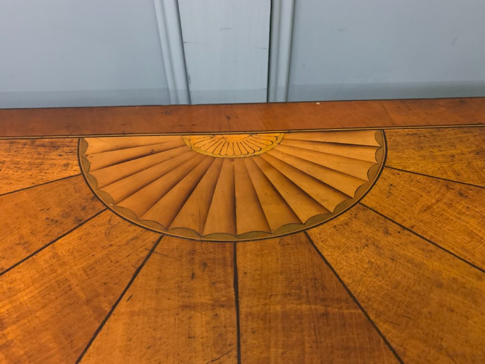 Inlaid Bow Fronted Display Cabinet View VII