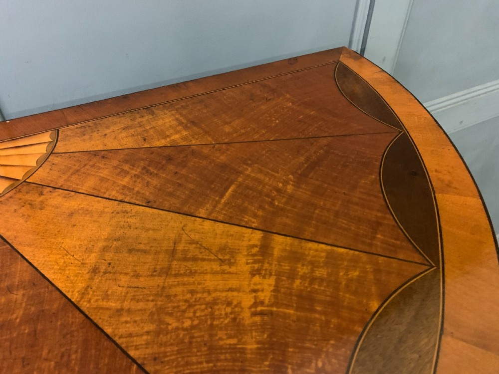 Inlaid Bow Fronted Display Cabinet View VIII