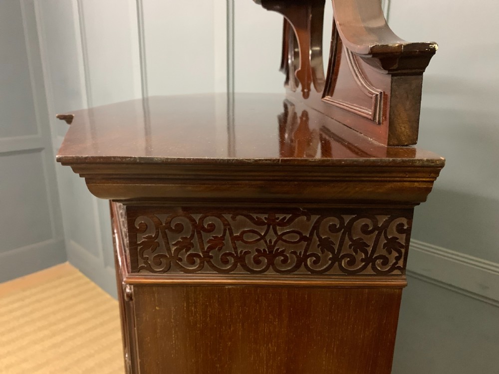 Victorian Carved Mahogany Display Cabinet View XVII