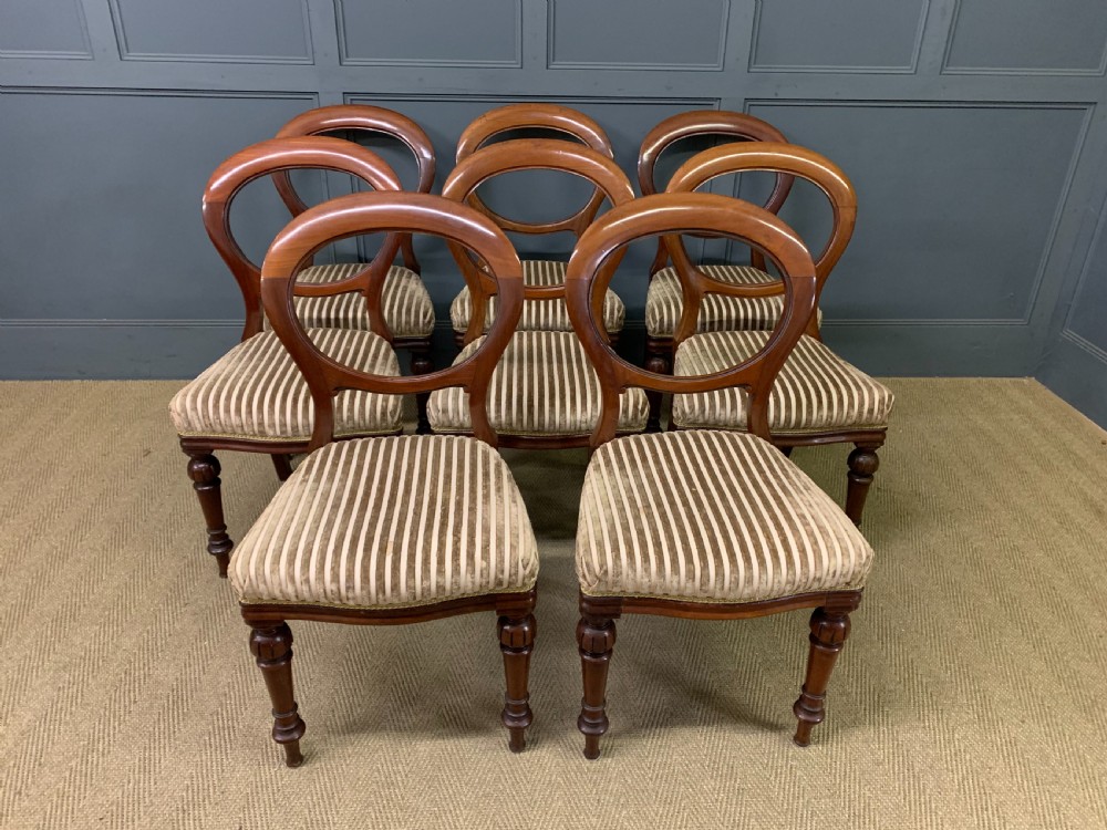 Set of 8 Victorian Mahogany Chairs by Wylie & Lochhead View III