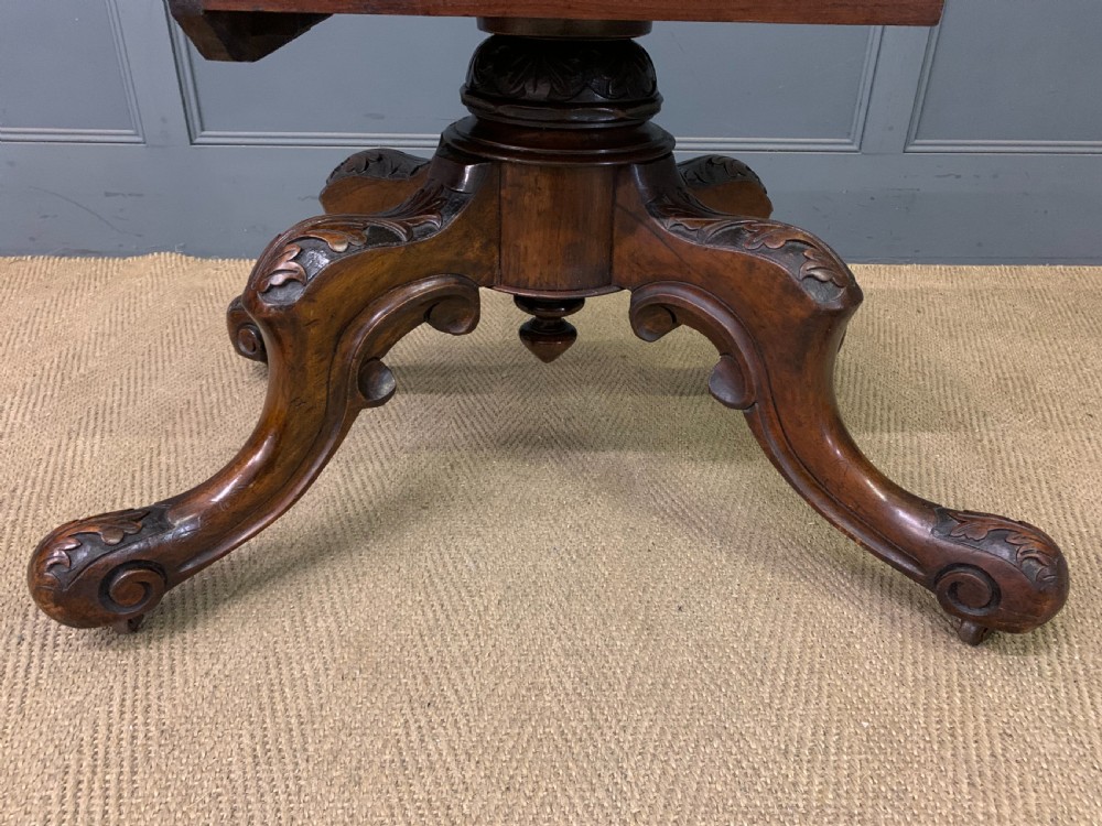Large Sized Victorian Burr Walnut Coffee Table View XII