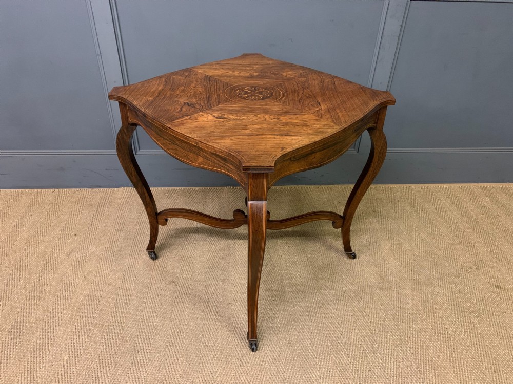 Inlaid Rosewood Occasional Table View IX