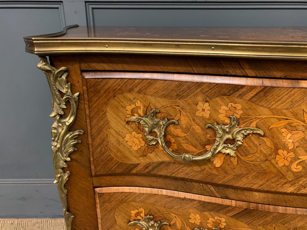 19th Century French Marquetry Commode View IX