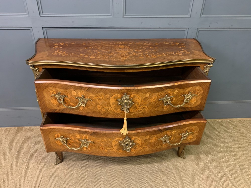19th Century French Marquetry Commode View XIII