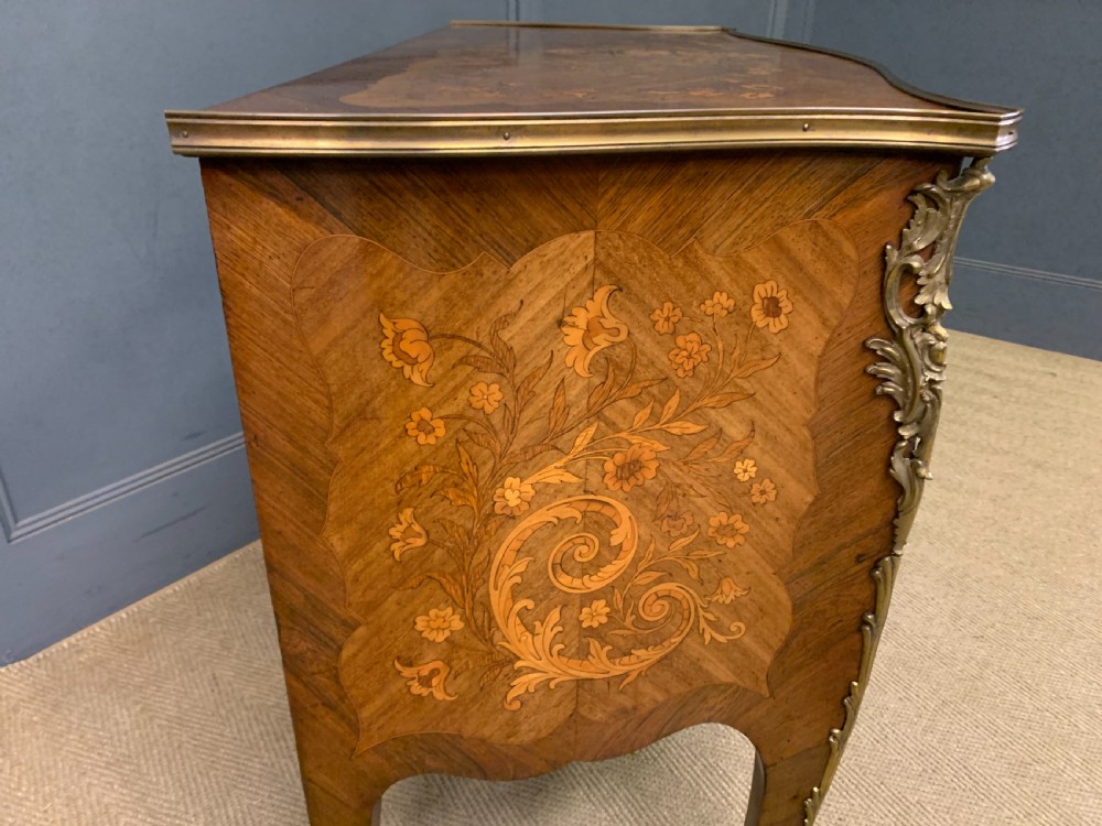 19th Century French Marquetry Commode View XIX