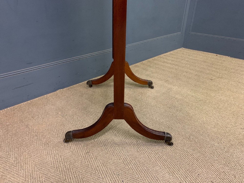 Inlaid Mahogany Sheraton Revival Cheval Mirror View VI