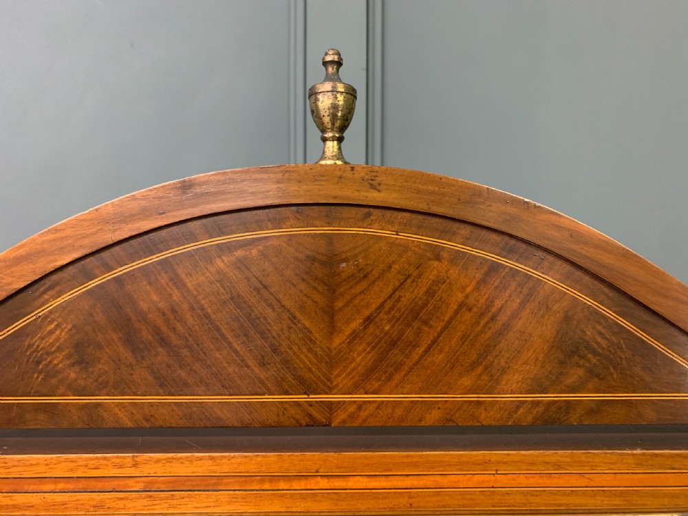Inlaid Mahogany Sheraton Revival Cheval Mirror View IX