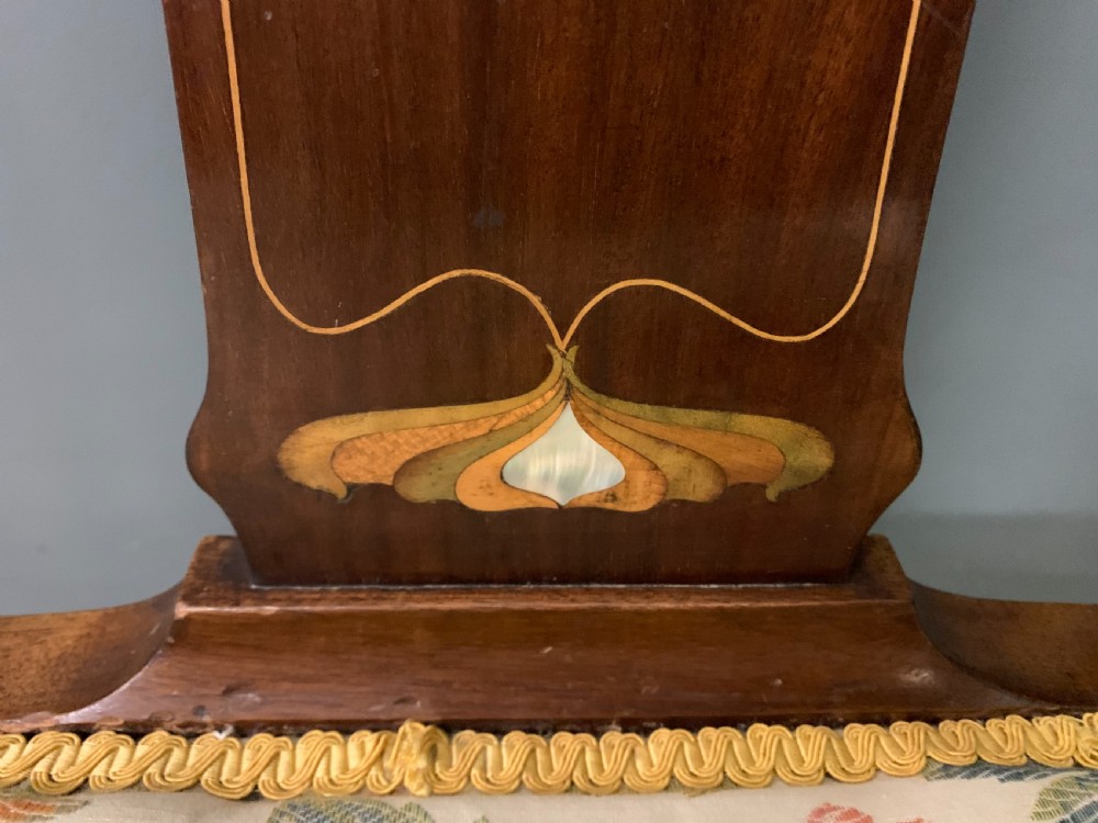 Art Nouveau Inlaid Mahogany Chair View X