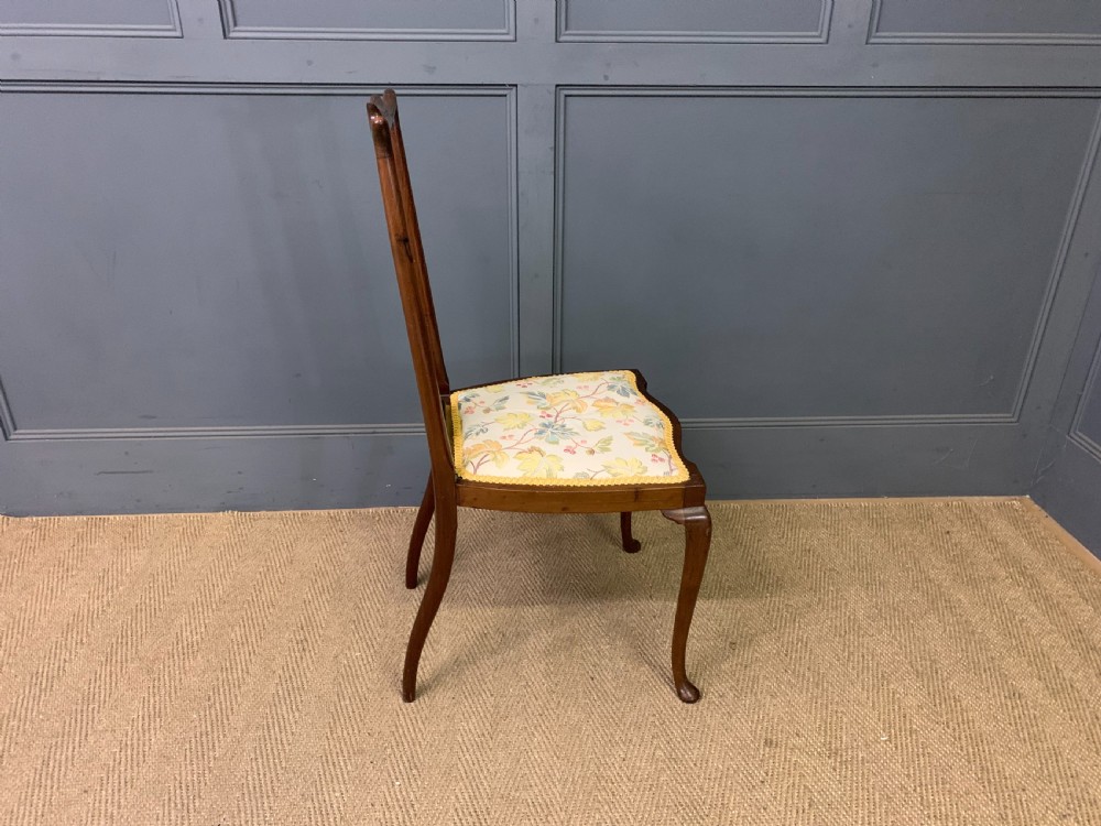 Art Nouveau Inlaid Mahogany Chair View XI
