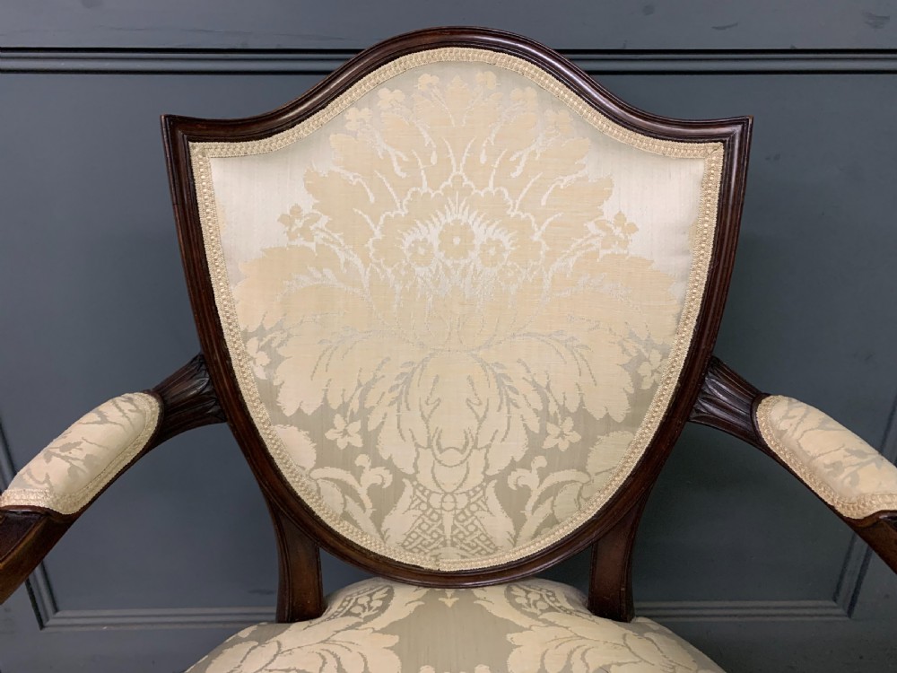 Hepplewhite Style Mahogany Armchair View III