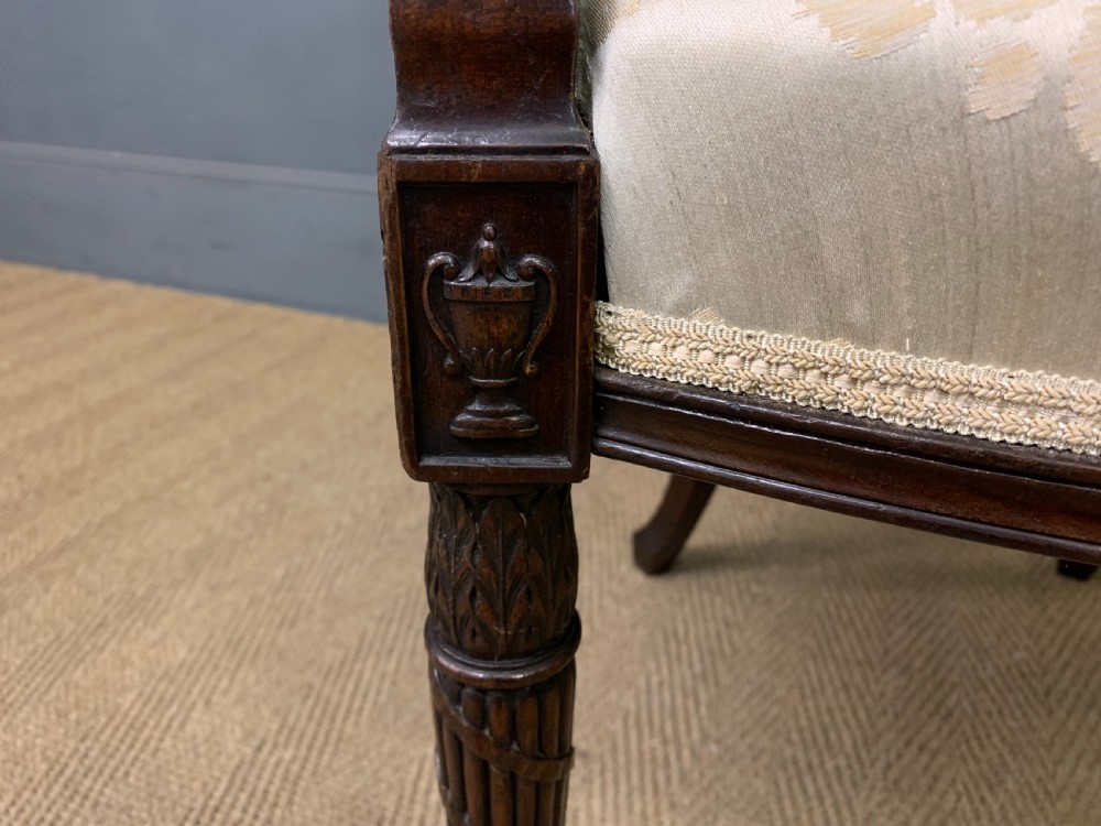 Hepplewhite Style Mahogany Armchair View VIII