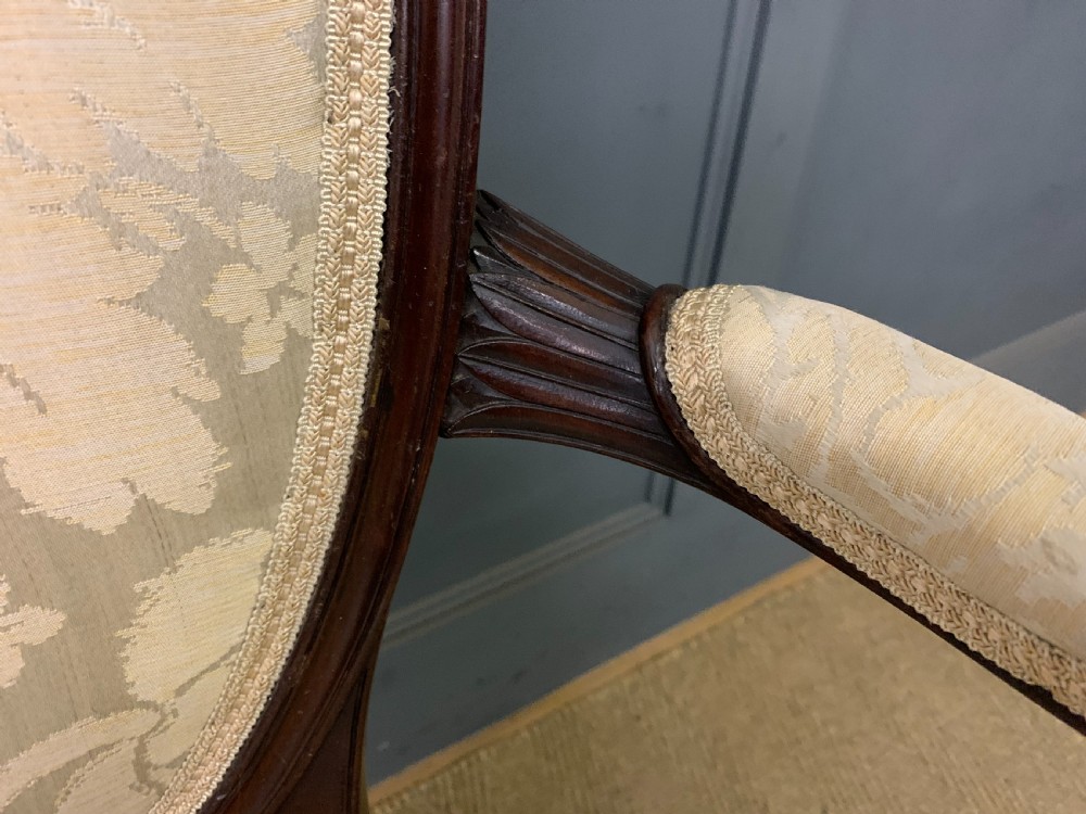 Hepplewhite Style Mahogany Armchair View XI