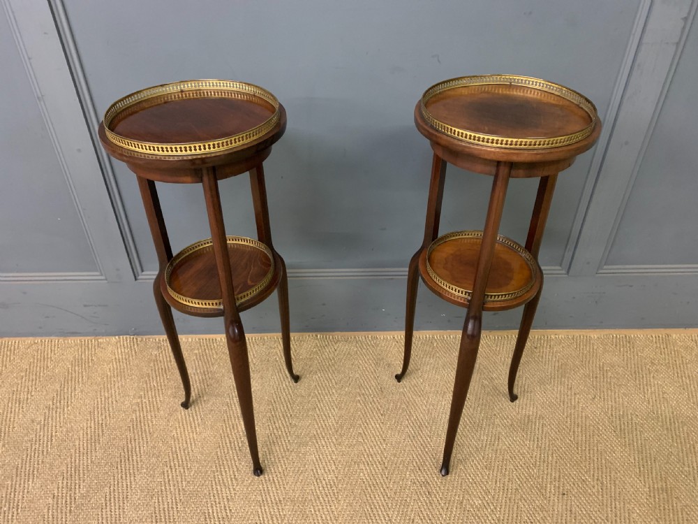 Pair of Mahogany Stands View II