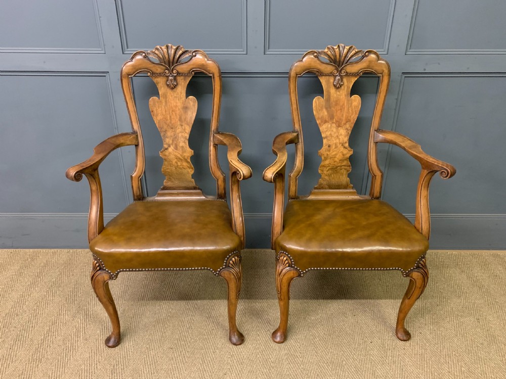 Waring & Gillow Set of 8 Queen Anne Style Chairs View II
