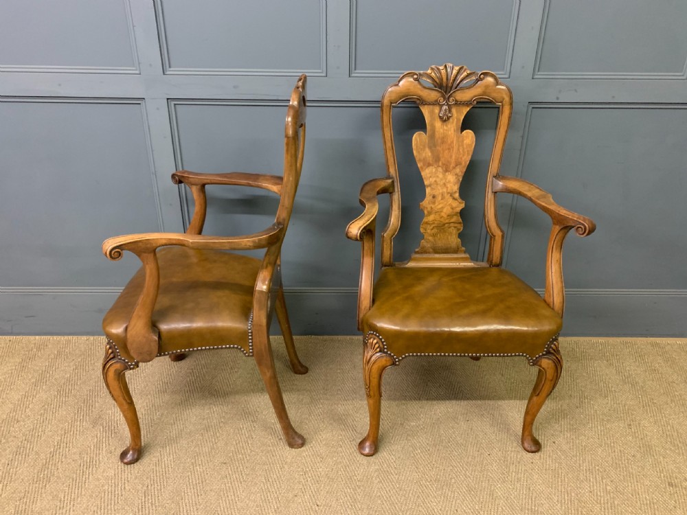 Waring & Gillow Set of 8 Queen Anne Style Chairs View III