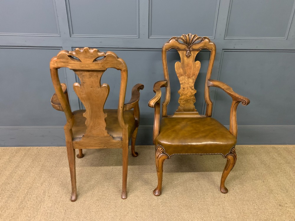 Waring & Gillow Set of 8 Queen Anne Style Chairs View IV