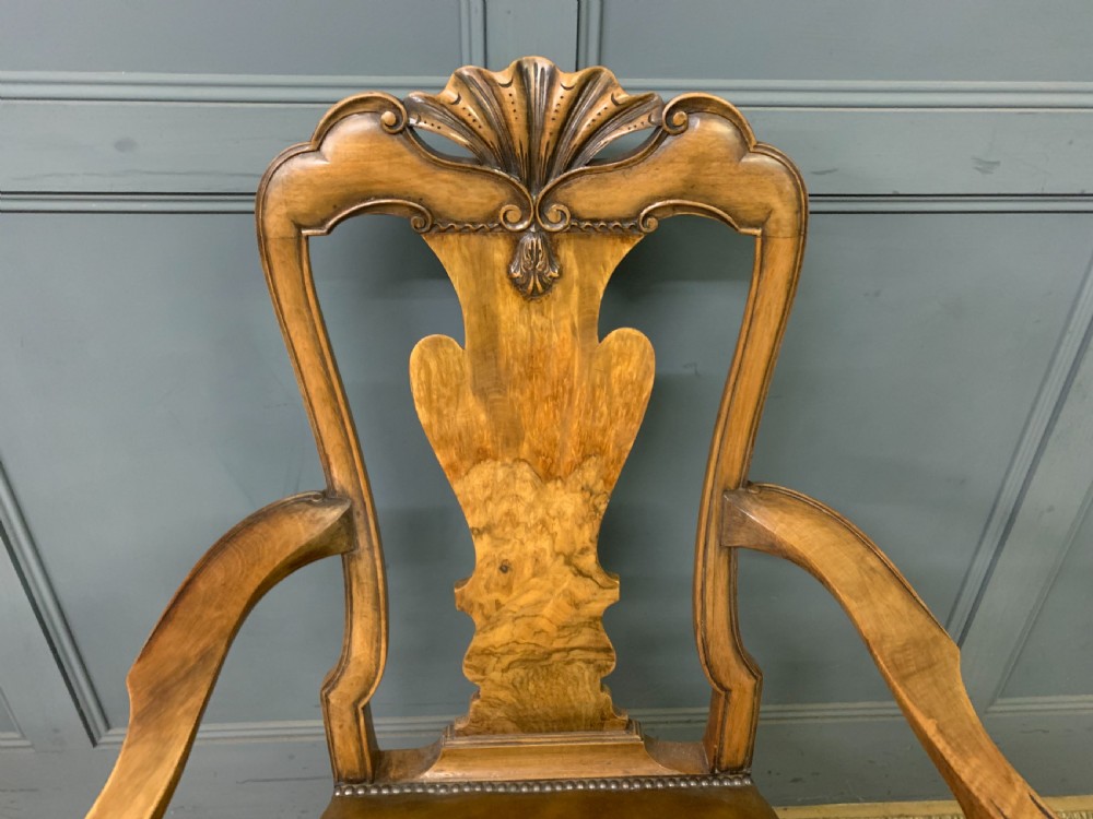 Waring & Gillow Set of 8 Queen Anne Style Chairs View VI