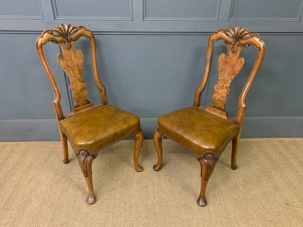 Waring & Gillow Set of 8 Queen Anne Style Chairs View XIV