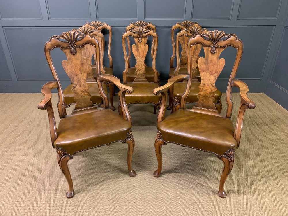 Waring & Gillow Set of 8 Queen Anne Style Chairs View XVIII