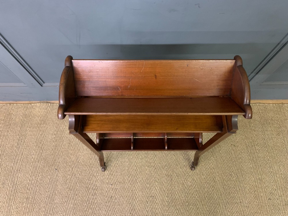 Edwardian Inlaid Mahogany Book Trough View III