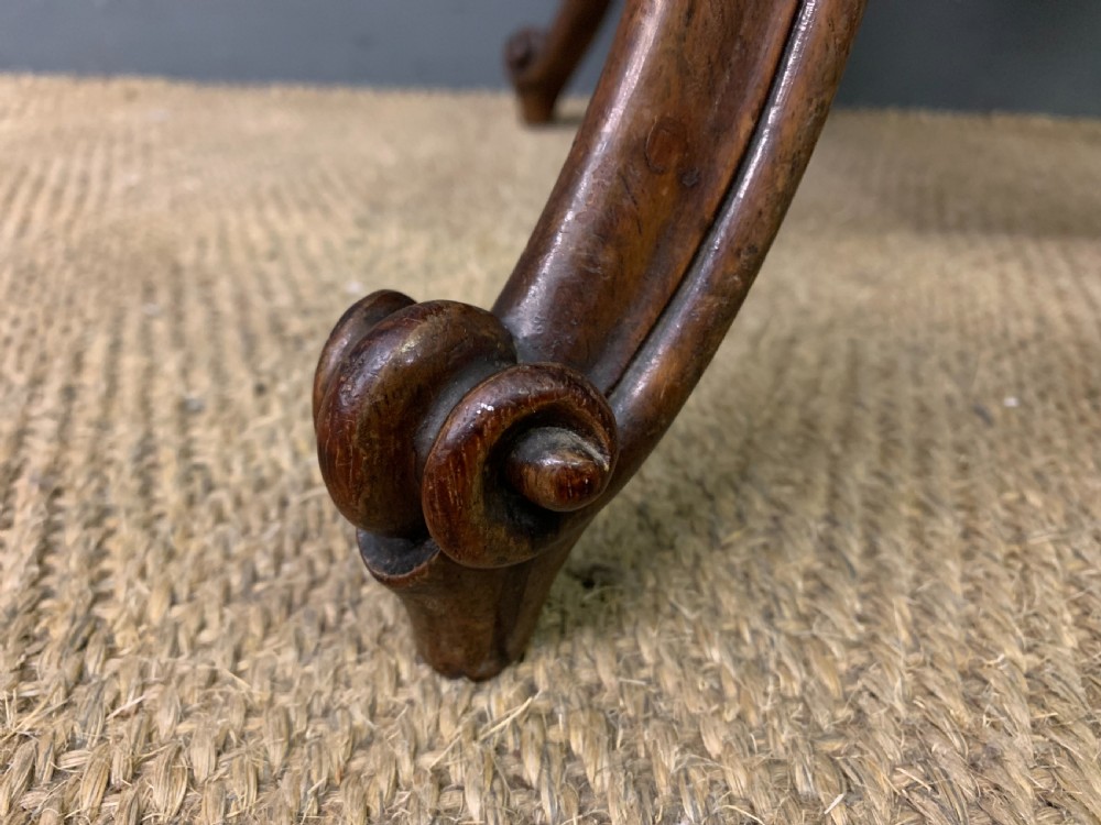 Pair of Victorian Cabriole Leg Stools View X