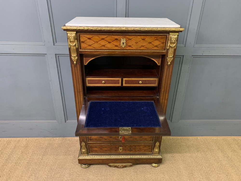 19th Century French Secretaire Abattant View VIII