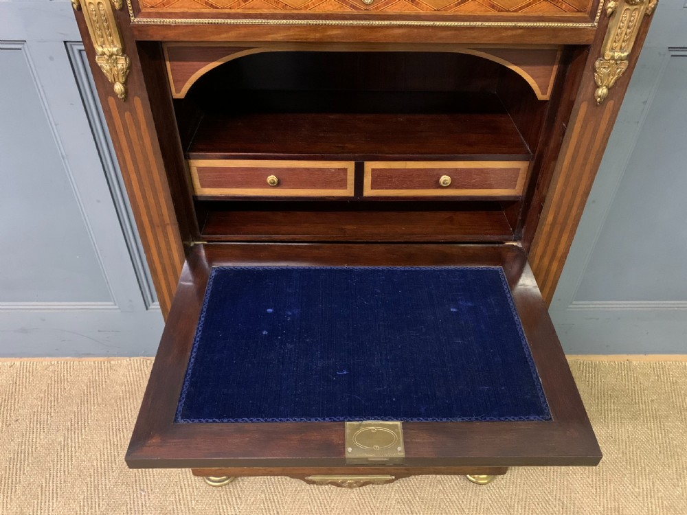 19th Century French Secretaire Abattant View IX