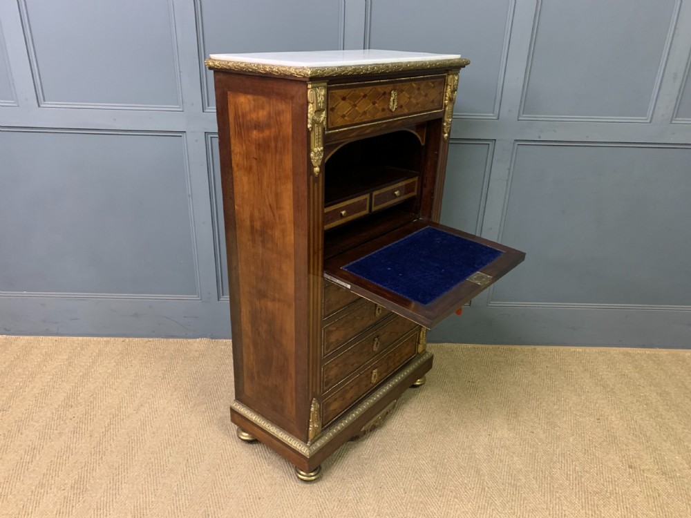 19th Century French Secretaire Abattant View XII